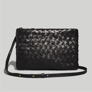 Madewell Black Woven Crossbody Bag